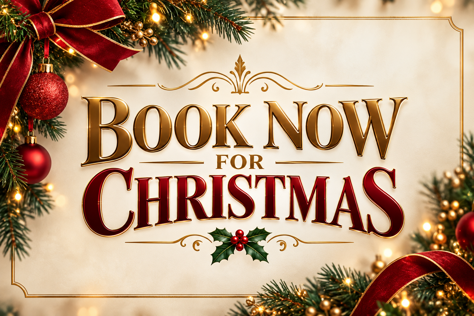 Book now for Christmas!